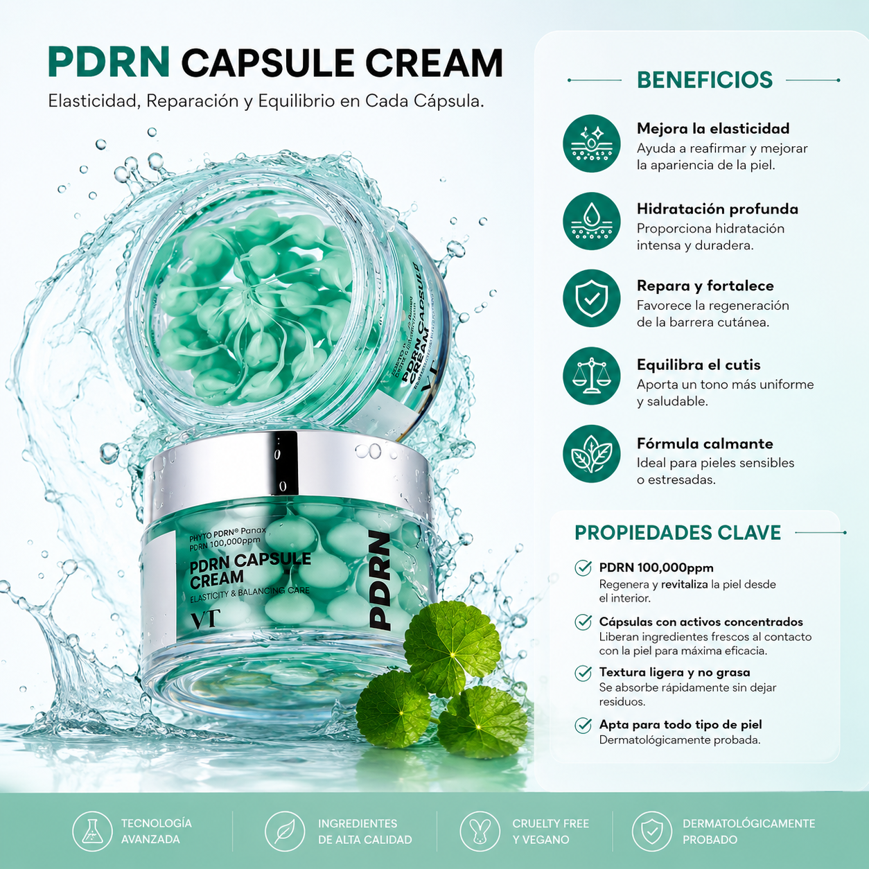 Crema encapsulada VT PDRN